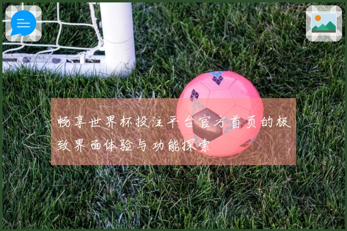 畅享世界杯投注平台官方首页的极致界面体验与功能探索